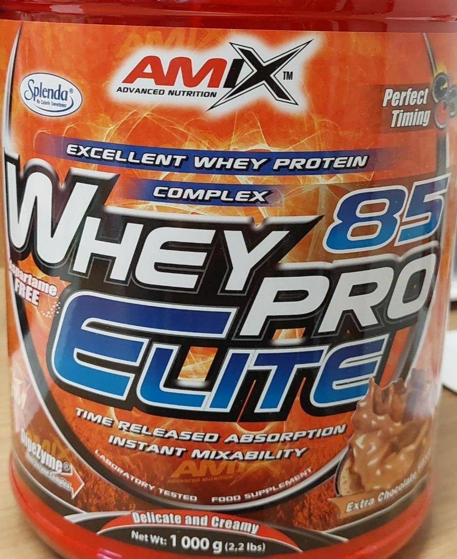 Fotografie - Whey Pro Elite 85 Extra chocolate Amix