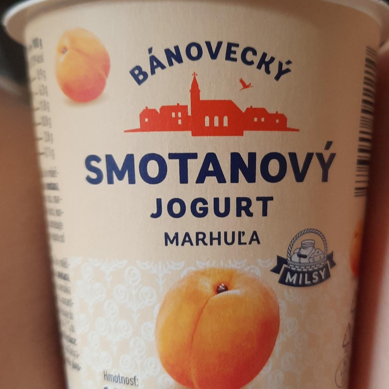 Fotografie - Bánovecký smotanový jogurt marhuľa Milsy