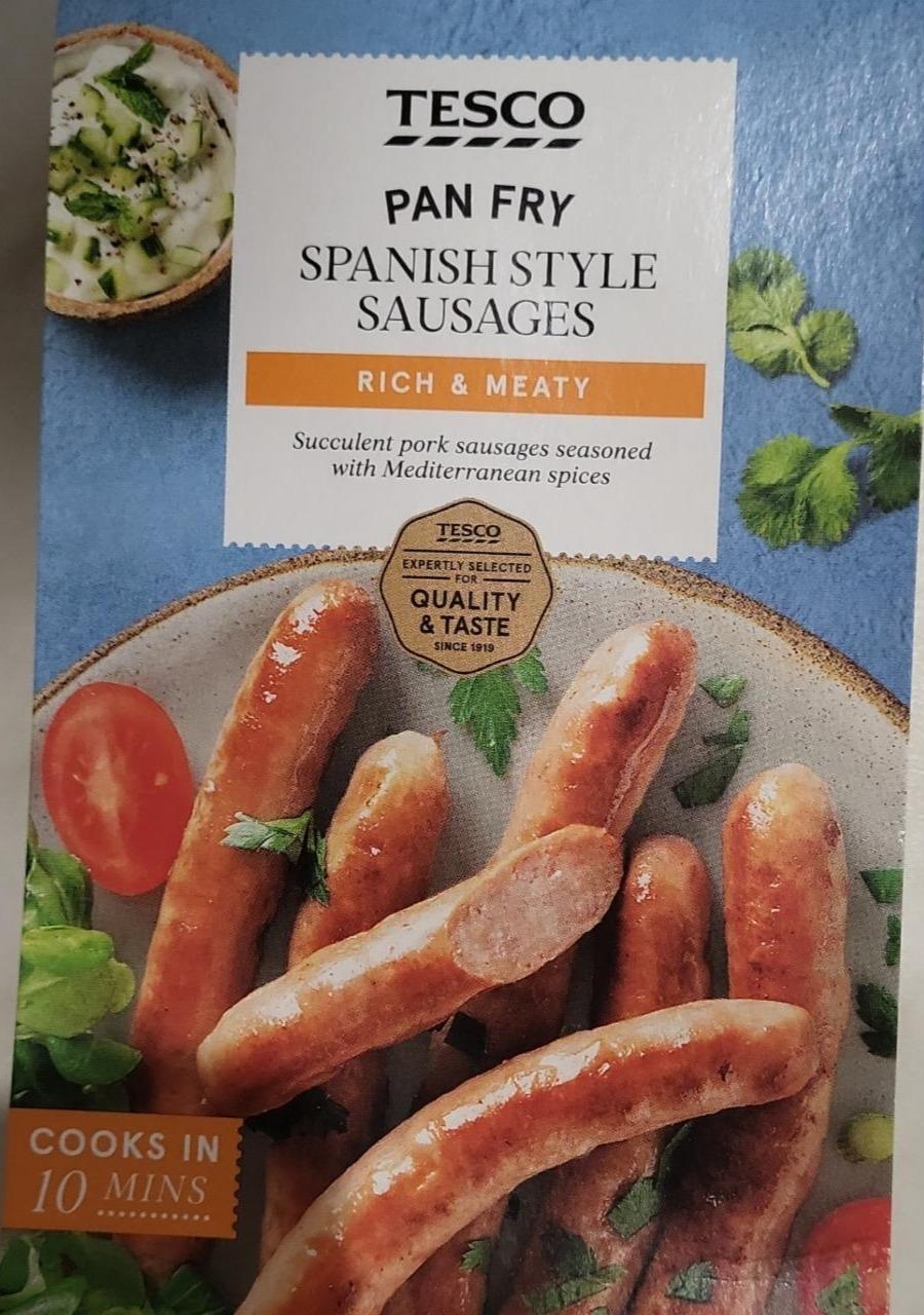 Fotografie - Pan fry spanish style sausages rich & meaty Tesco