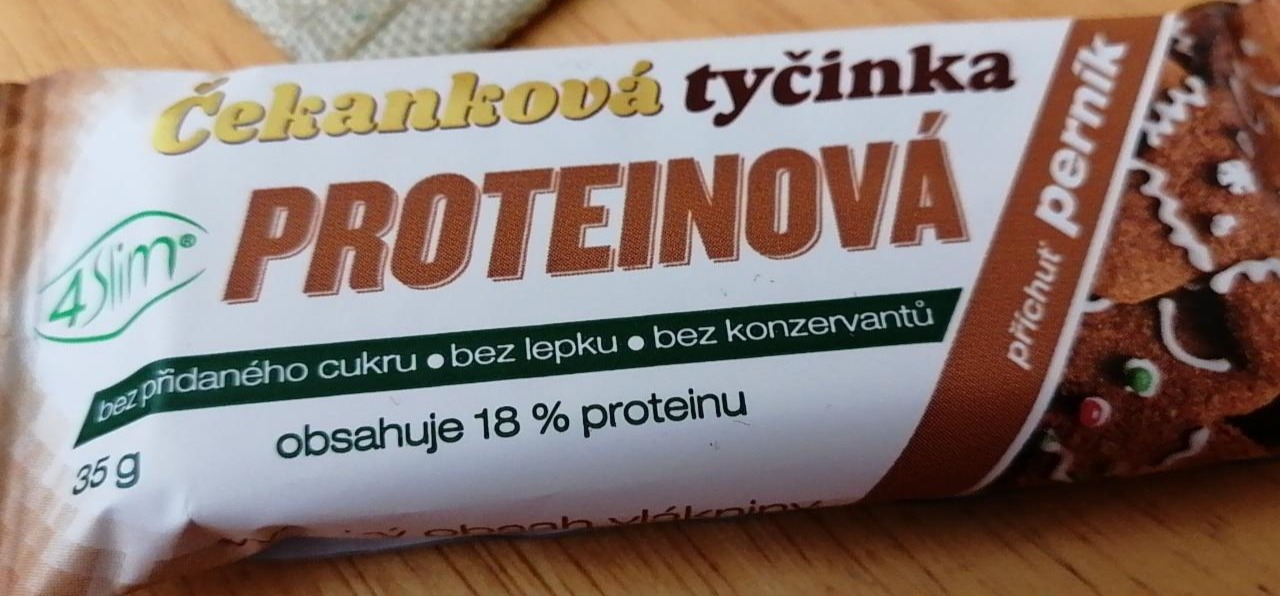 Fotografie - Čekanková proteinová tyčinka perník 4Slim