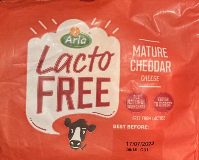 Fotografie - Lacto Free Cheddar cheese Arla