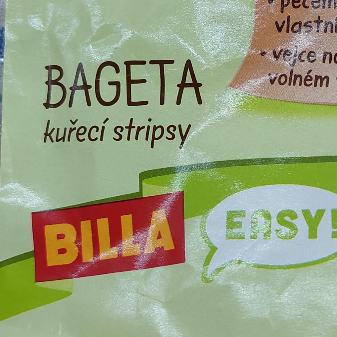 Fotografie - Bageta kuřecí stripsy Billa Easy!