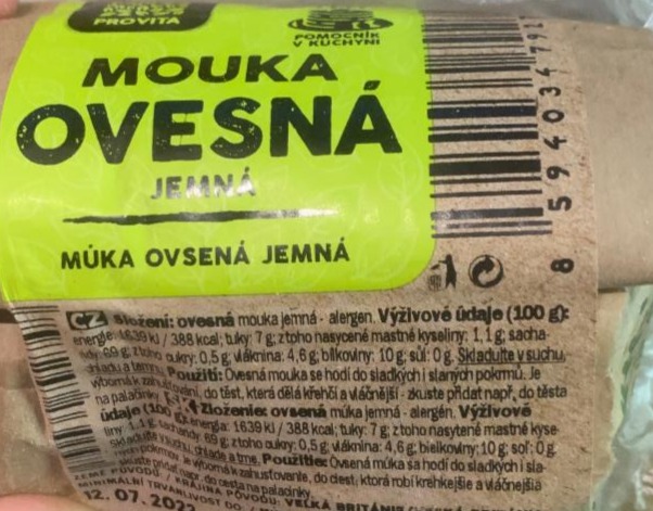 Fotografie - mouka ovesná jemná Provita 2