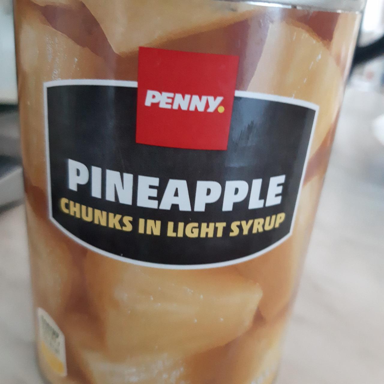 Fotografie - Pineapple chunks in light syrup Penny