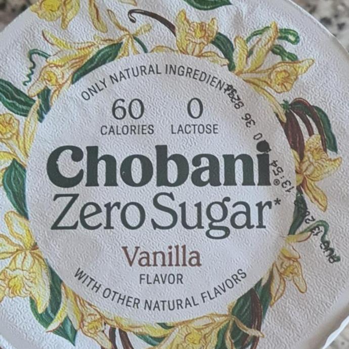 Fotografie - zero sugar vanilla Chobani