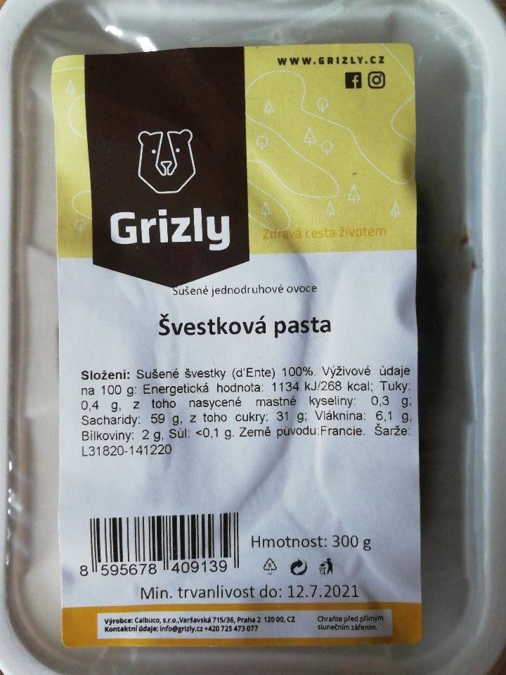 Fotografie - Švestková pasta Grizly