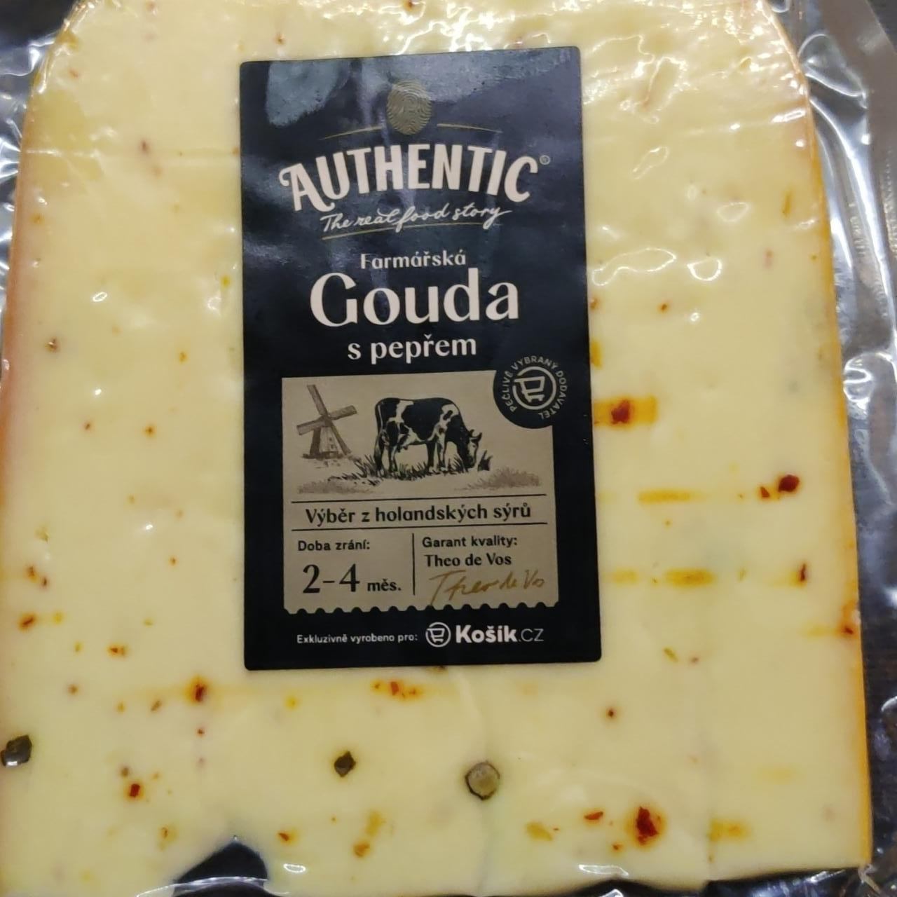 Fotografie - Farmářská gouda zralá s pepřem Authentic