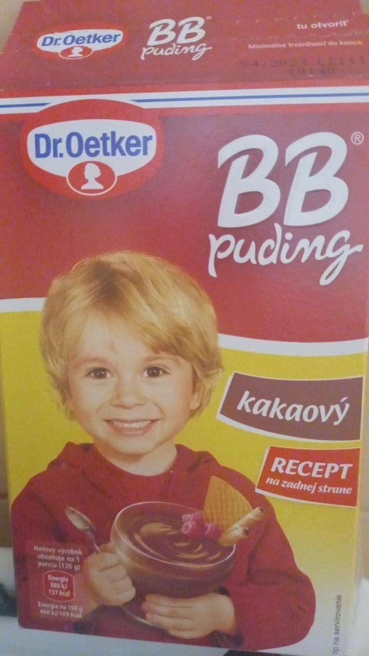 Fotografie - Dr.Oetker BB pudink kakaový pro celou rodinu