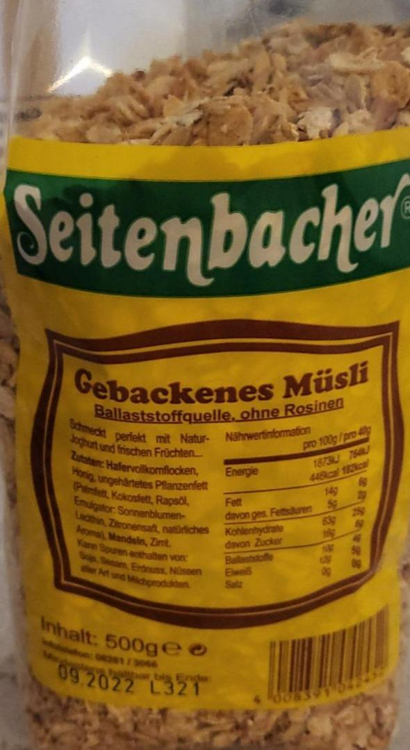 Fotografie - Seitenbacher Gebackenes Müsli