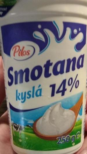 Fotografie - zakysaná smetana 14 % tuku Pilos