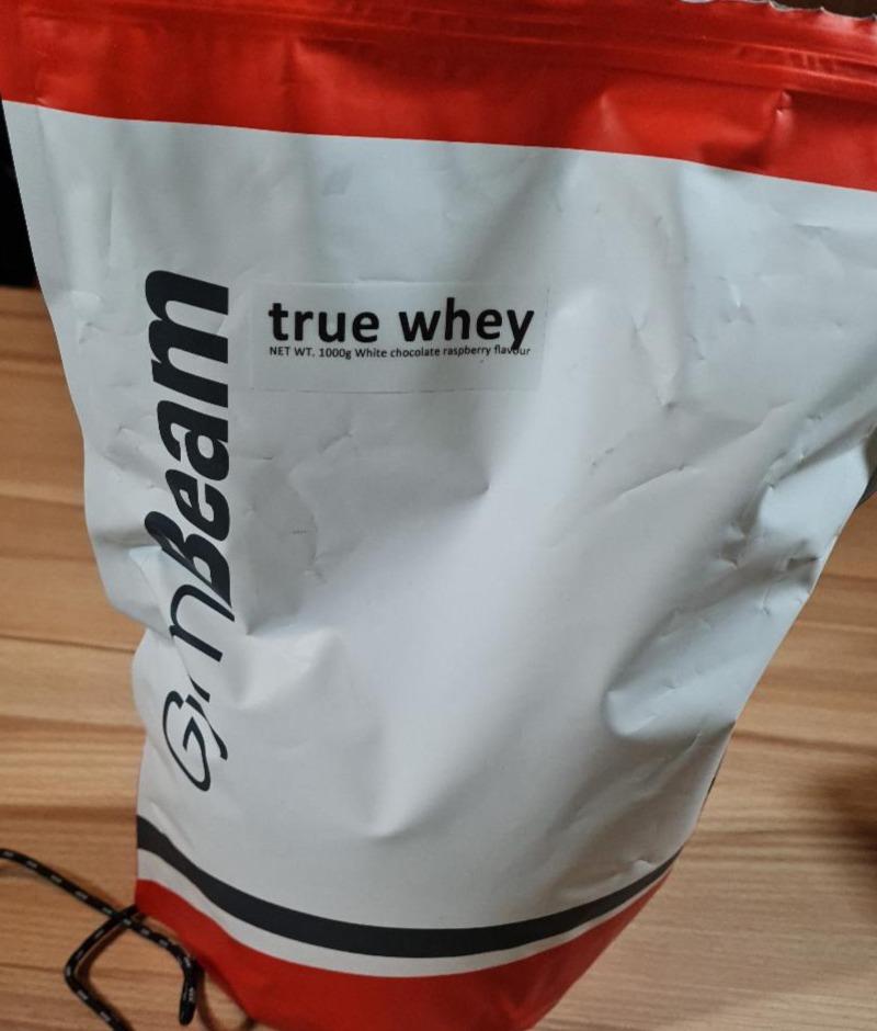 Fotografie - True whey Gym beam bílá čokoláda-malina