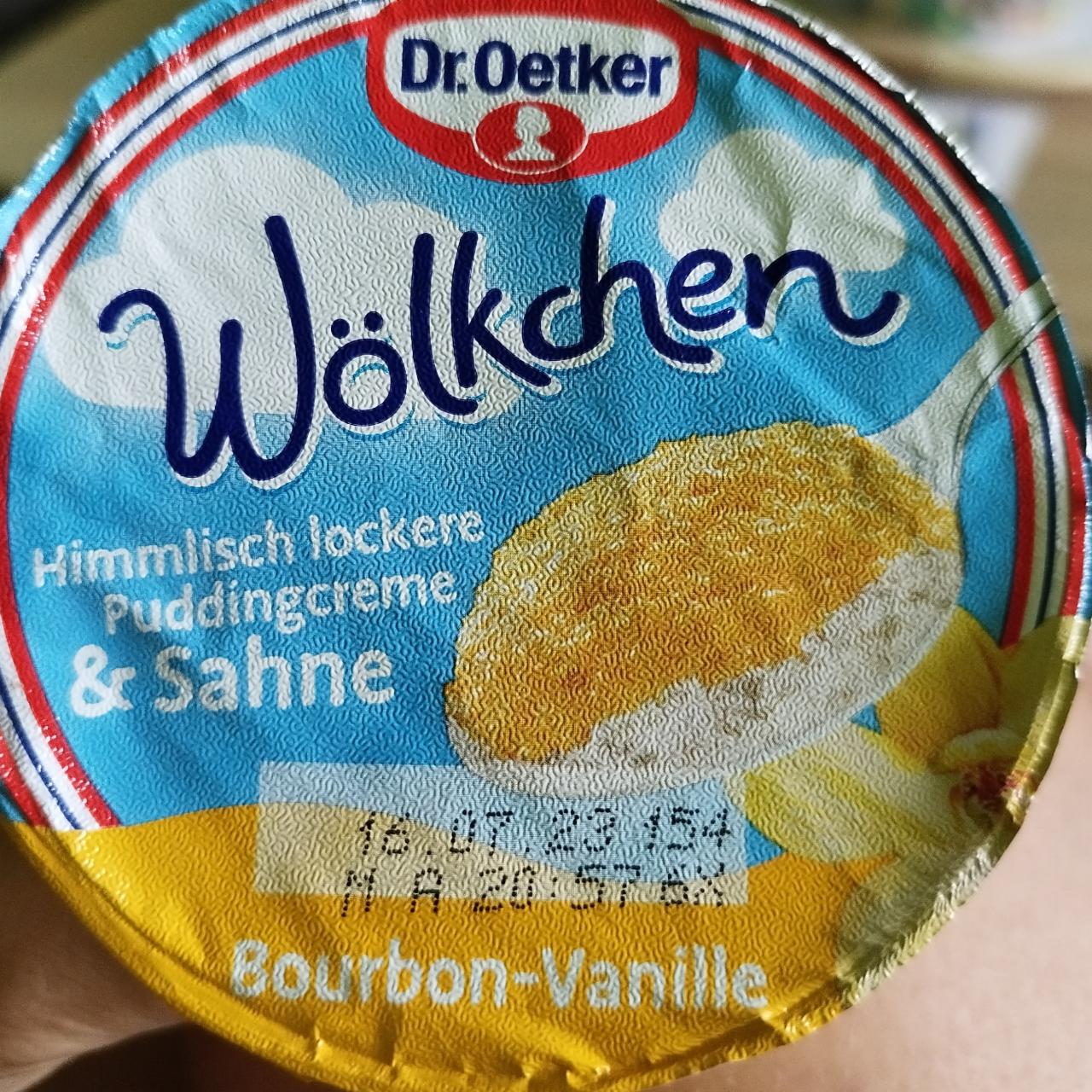 Fotografie - Wölkchen Puddingcreme & Sahne Bourbon-Vanille Dr.Oetker