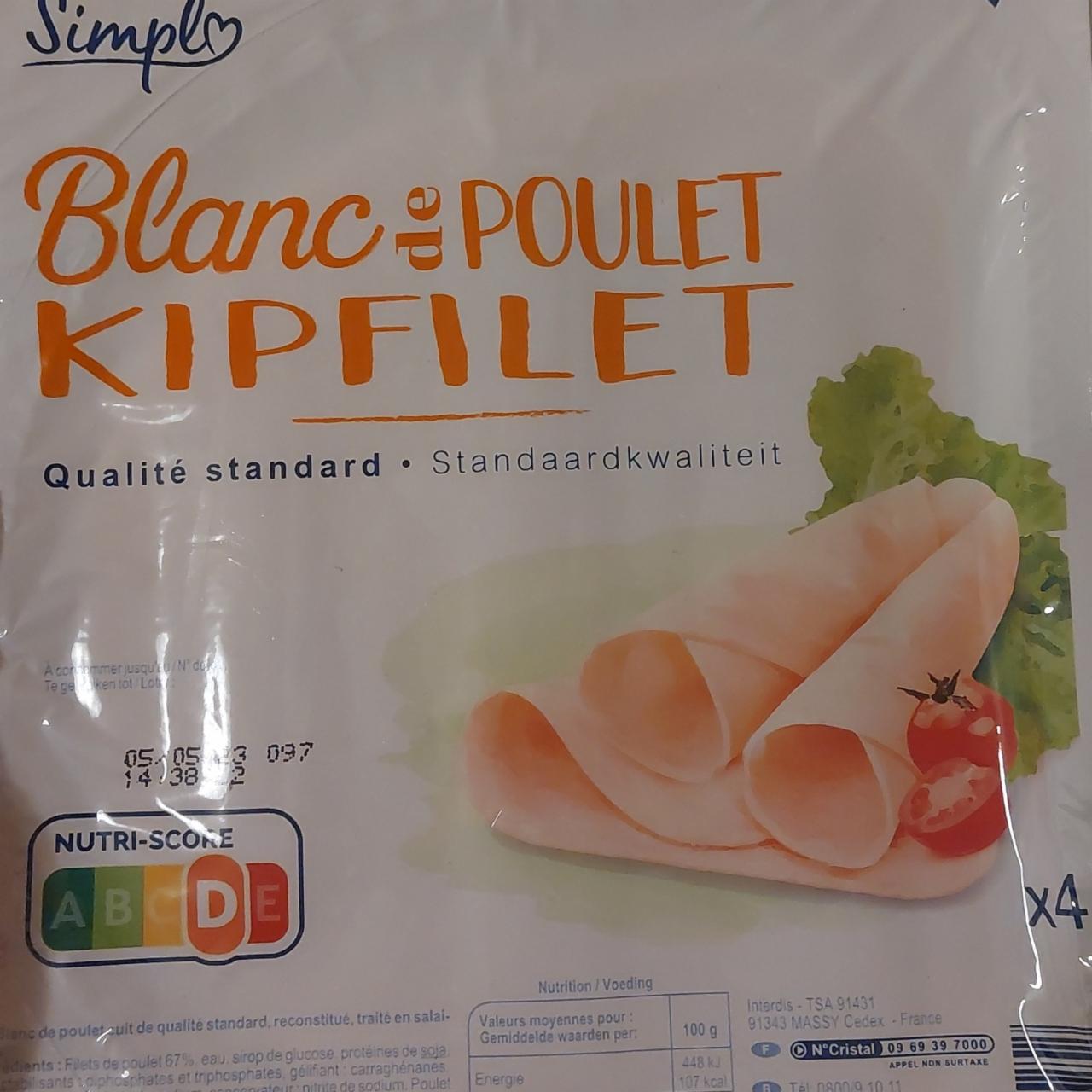 Fotografie - Blanc de Poulet Kipfilet Simpl