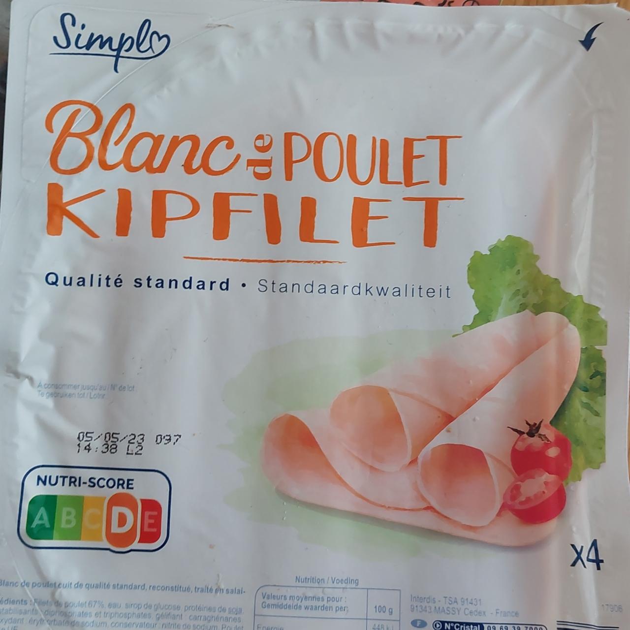 Fotografie - Blanc de Poulet Kipfilet Simpl