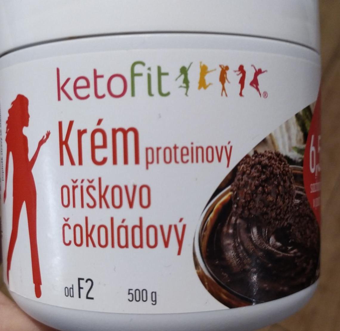 Fotografie - krém proteinový oříškovo čokoládový KetoFit