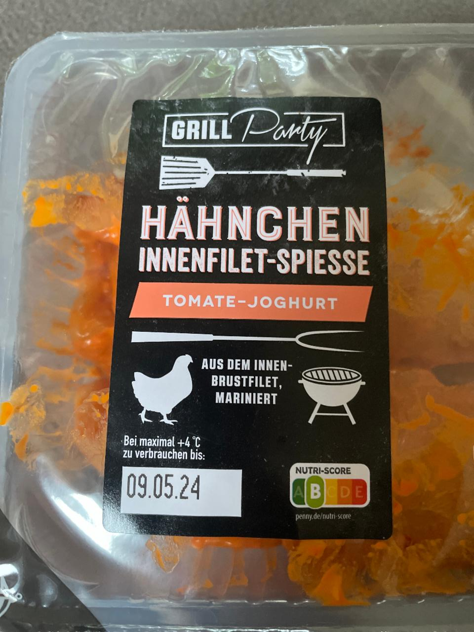 Fotografie - Hähnchen Innenfilet Spiesse Tomate Joghurt Grill Party