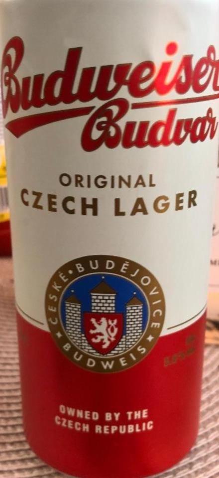 Fotografie - Original Světlý ležák 12° Budweiser Budvar