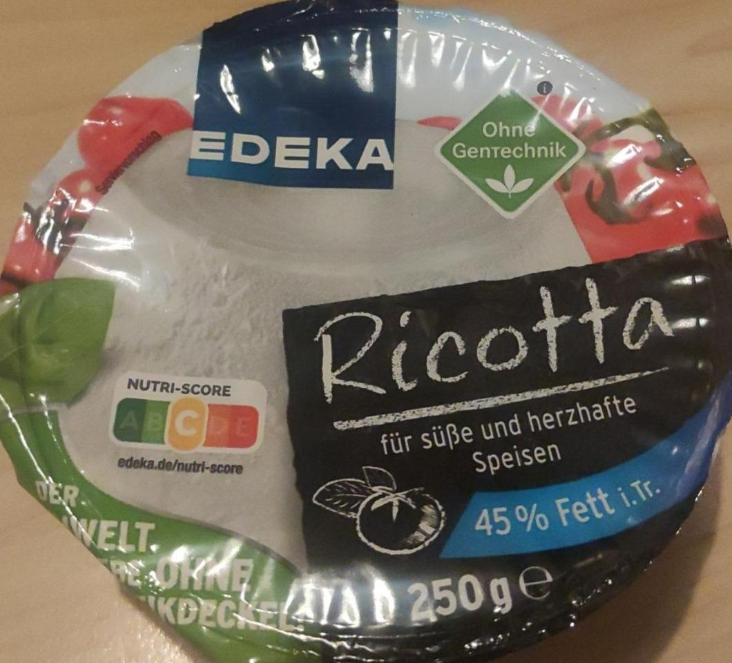 Fotografie - Ricotta 45% Fett Edeka