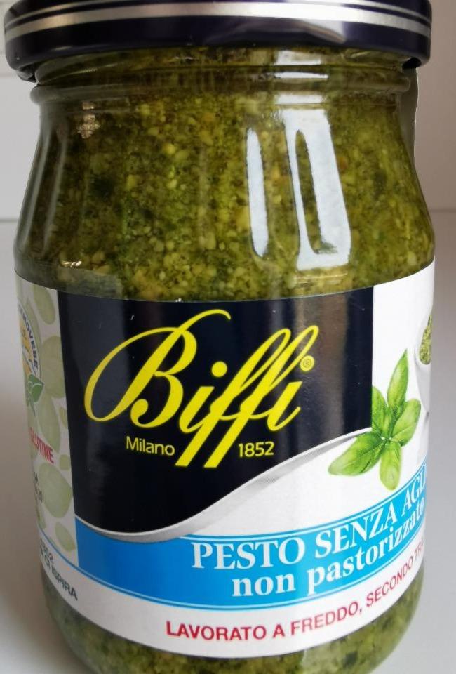 Fotografie - Pesto Senza Aglio non pastorizzato con Basilico Genovese DOP Biffi