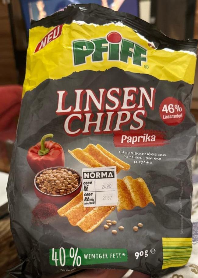 Fotografie - Linsen Chips Paprika Pfiff