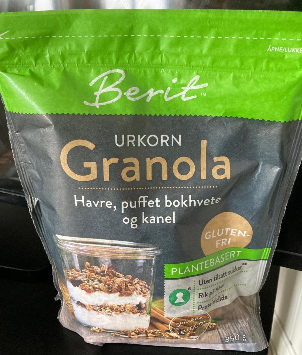 Fotografie - Urkorn Granola Havre, puffet bokhvete og kanel Berit