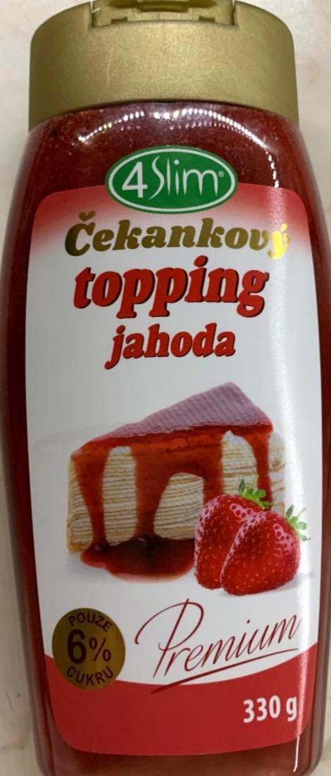 Fotografie - Čekankový topping jahoda 4Slim