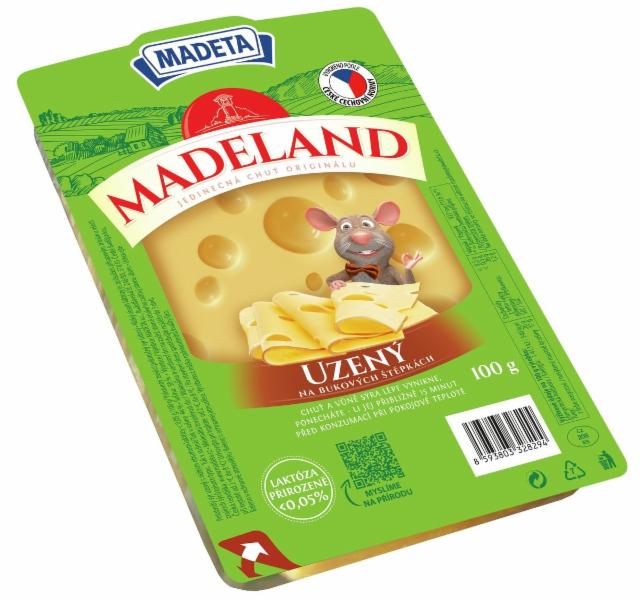 Fotografie - Madeland uzený 44% plátky Madeta