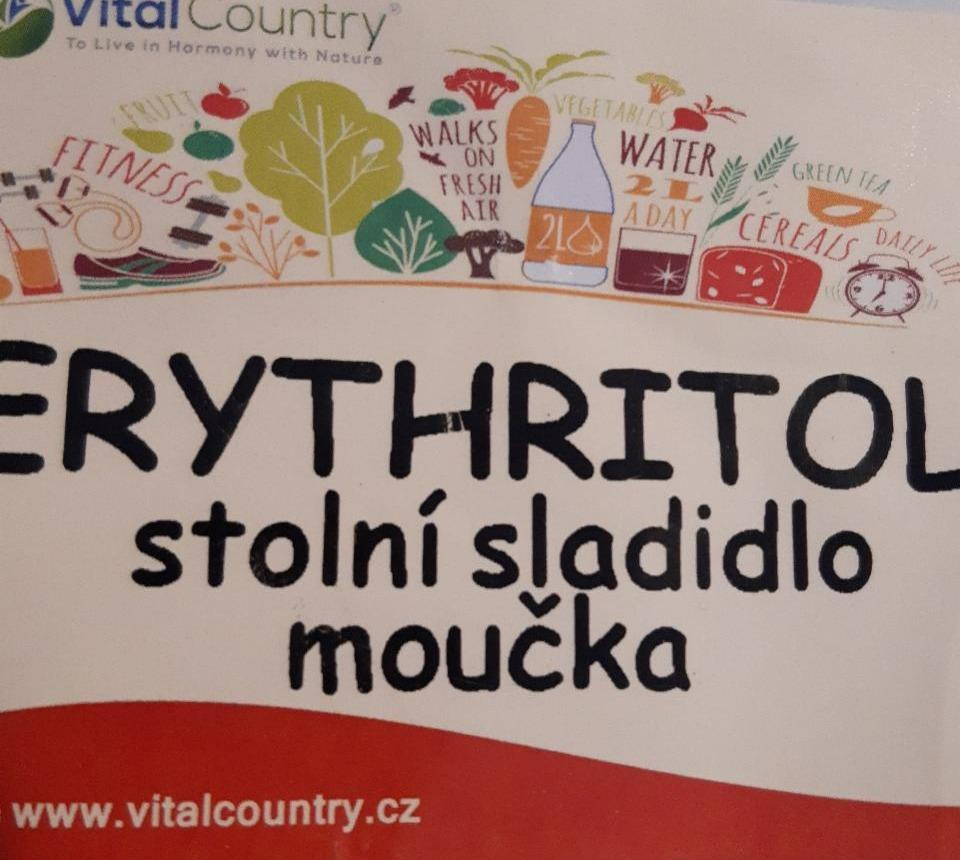 Fotografie - Erythritol stolní sladidlo moučka VitalCountry