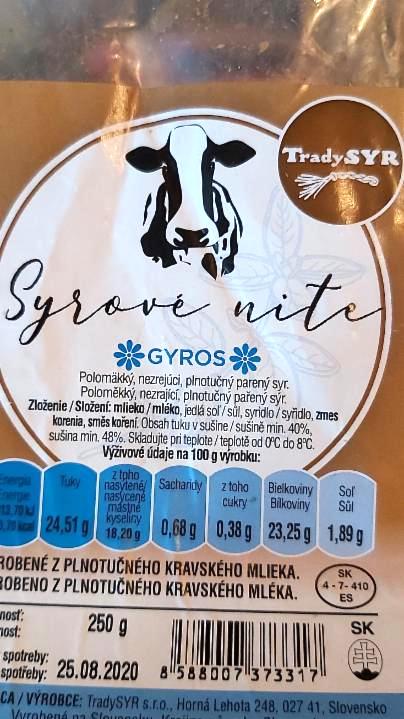 Fotografie - Sýrové nitě gyros TradySYR