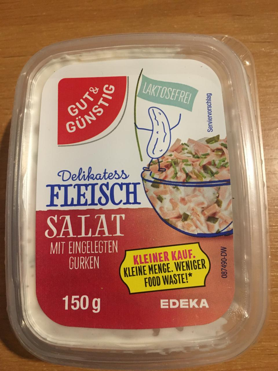 Fotografie - Delikatess fleischsalat mit eingelegten gurken Gut&Günstig