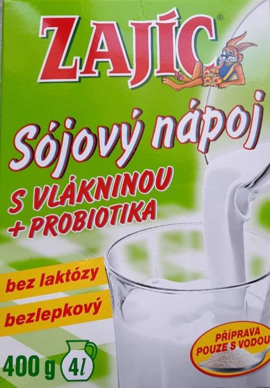 Fotografie - Zajíc sójový nápoj s vlákninou a probiotika