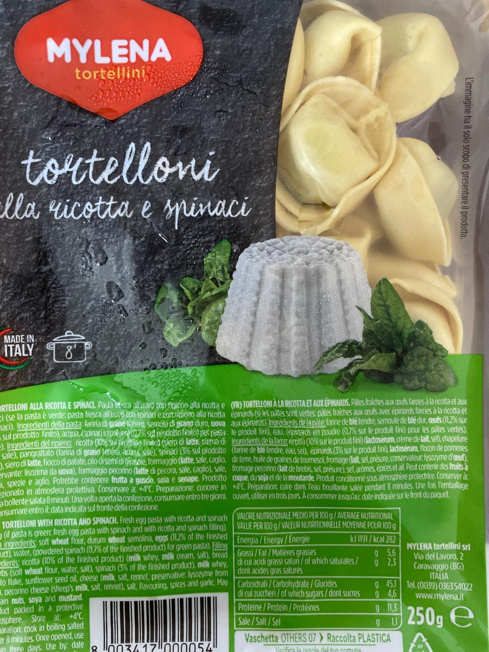 Fotografie - Tortelloni s ricottou a špenátem Mylena