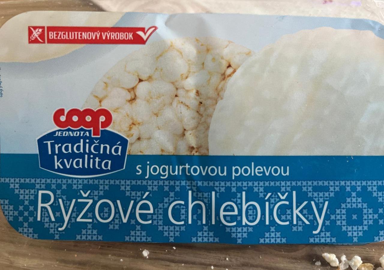 Fotografie - Ryžové chlebíčky s jogurtovou polevou Coop Tradičná kvalita