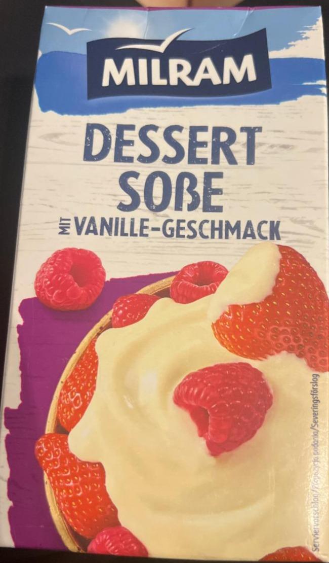 Fotografie - Dessert sosse mit vanilla geschmack Milram