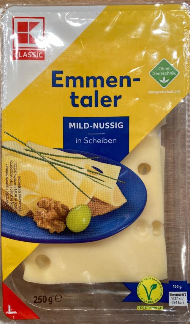 Fotografie - Emmentaler mild-nussig in Scheiben K-Classic