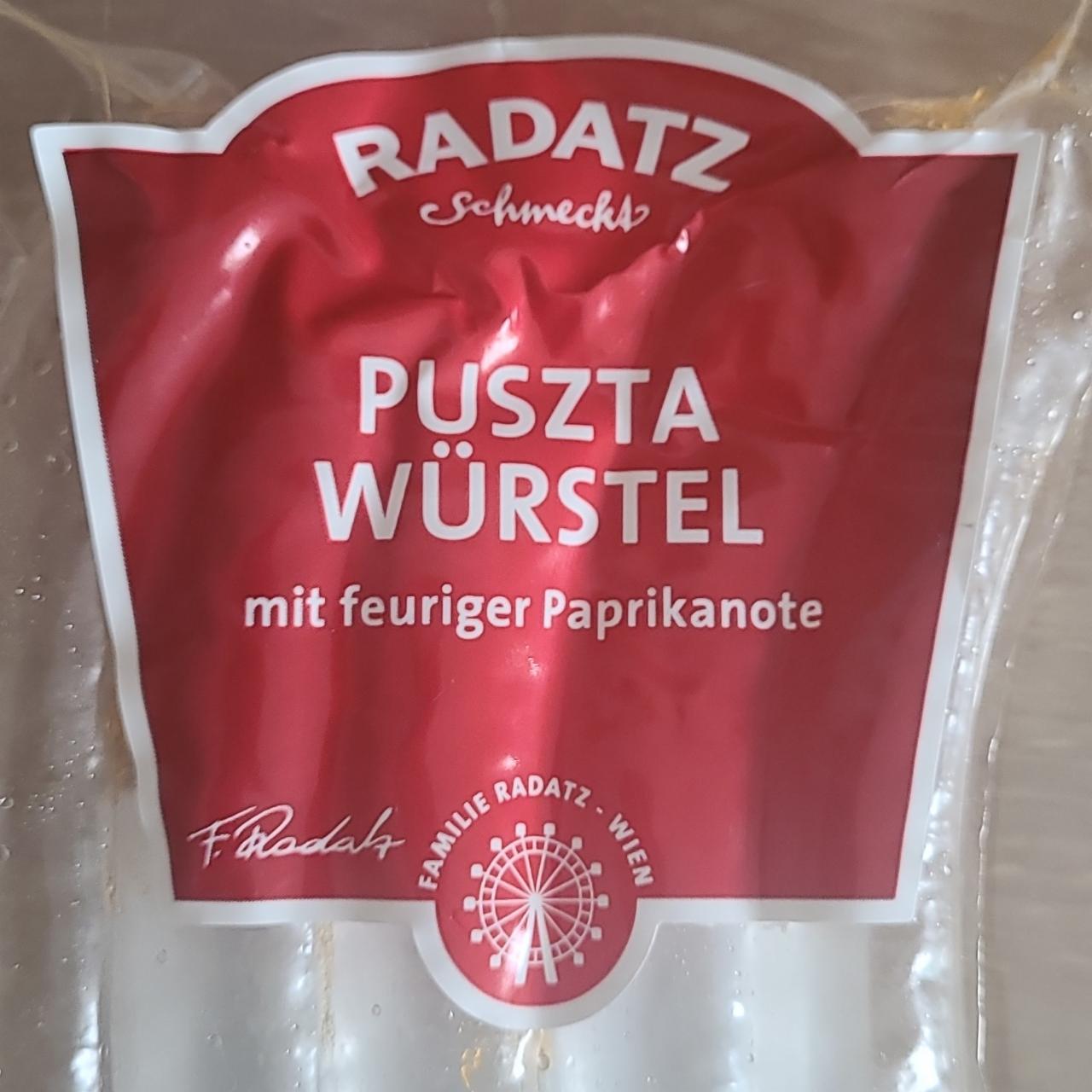 Fotografie - Puszta würstel Radatz Schmeckt