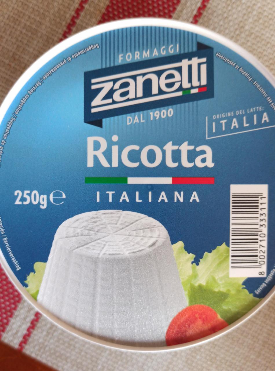 Fotografie - ricotta Zanetti