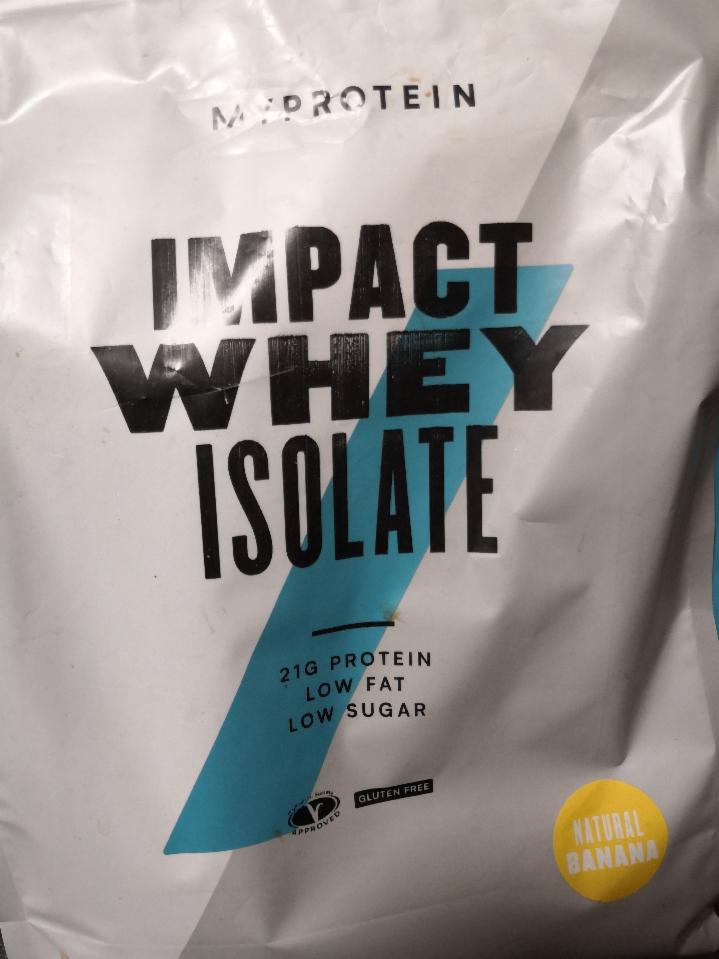 Fotografie - Impact Whey Isolate Natural Banana MyProtein