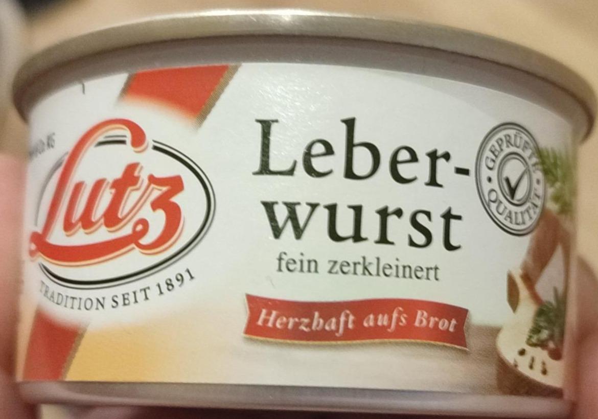 Fotografie - Leberwurst fein zerkleinert Lutz