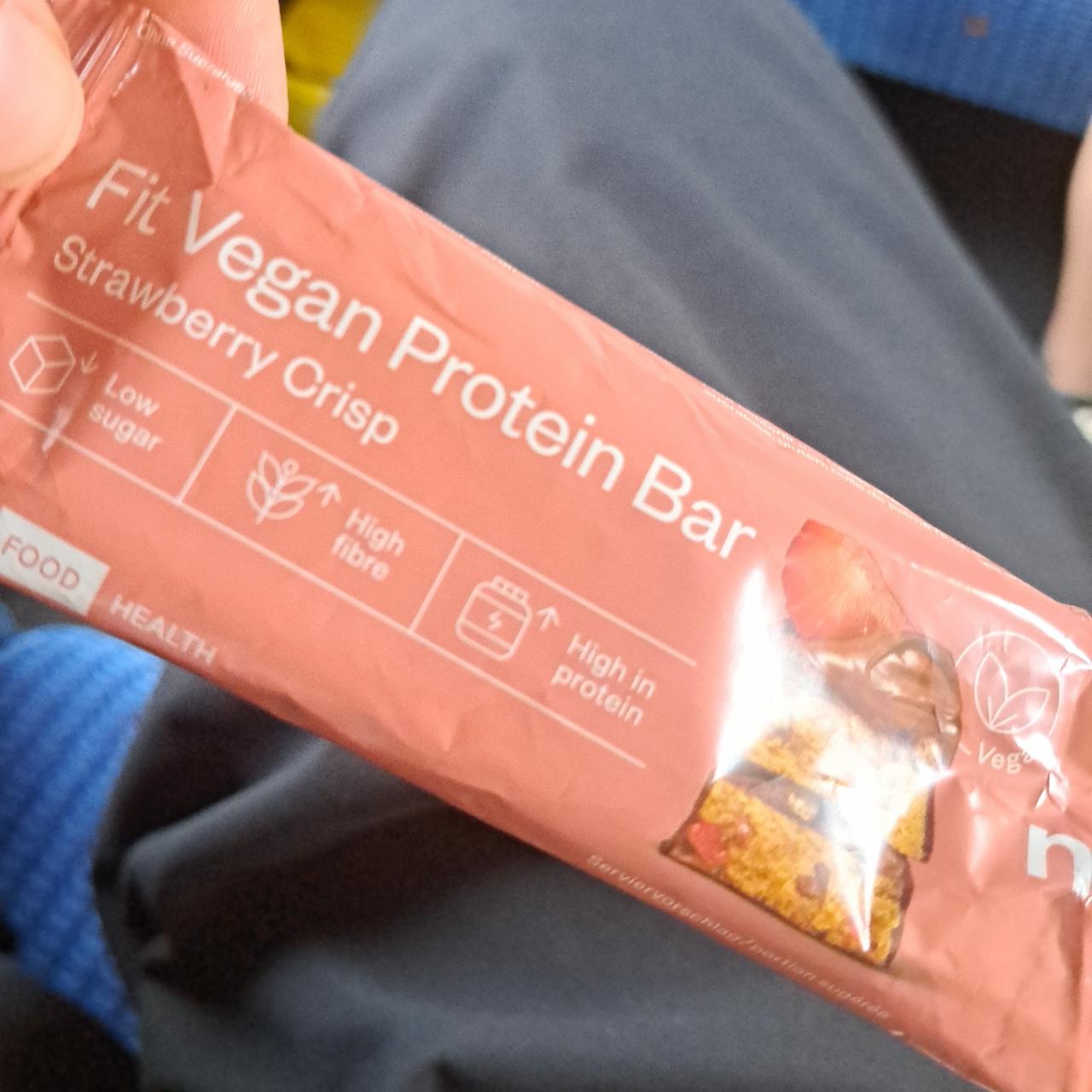 Fotografie - Fit vegan protein bar strawberry crisp Nu3