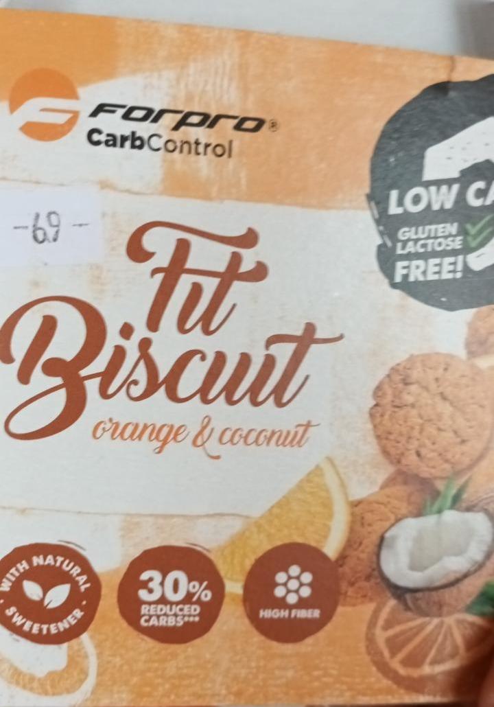 Fotografie - Fit Biscuit orange & coconut Forpro