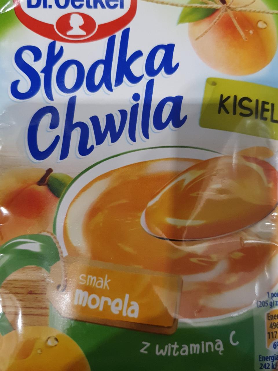 Fotografie - Słodka Chwila Kisiel smak morela Dr.Oetker