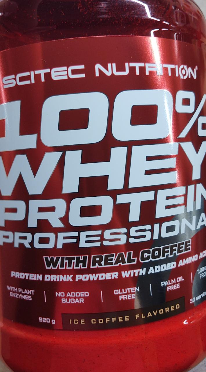 Fotografie - Scitec 100% whey protein professional ice coffee flavored