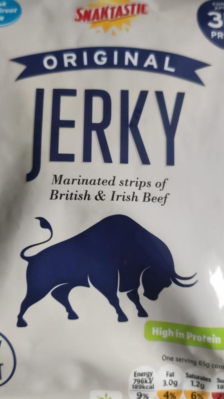 Fotografie - Snaktastic Jerky Beef UK Lidl