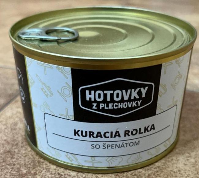 Fotografie - Kuracia rolka so špenátom Hotovky z plechovky