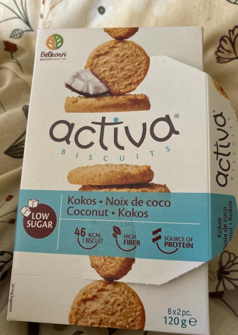 Fotografie - Biscuits kokos low sugar Activa