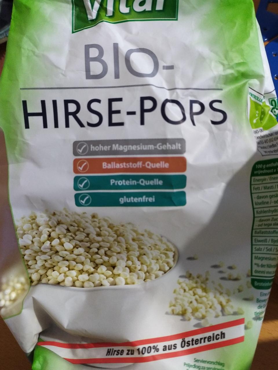 Fotografie - Bio-Hirse-Pops Spar Vital