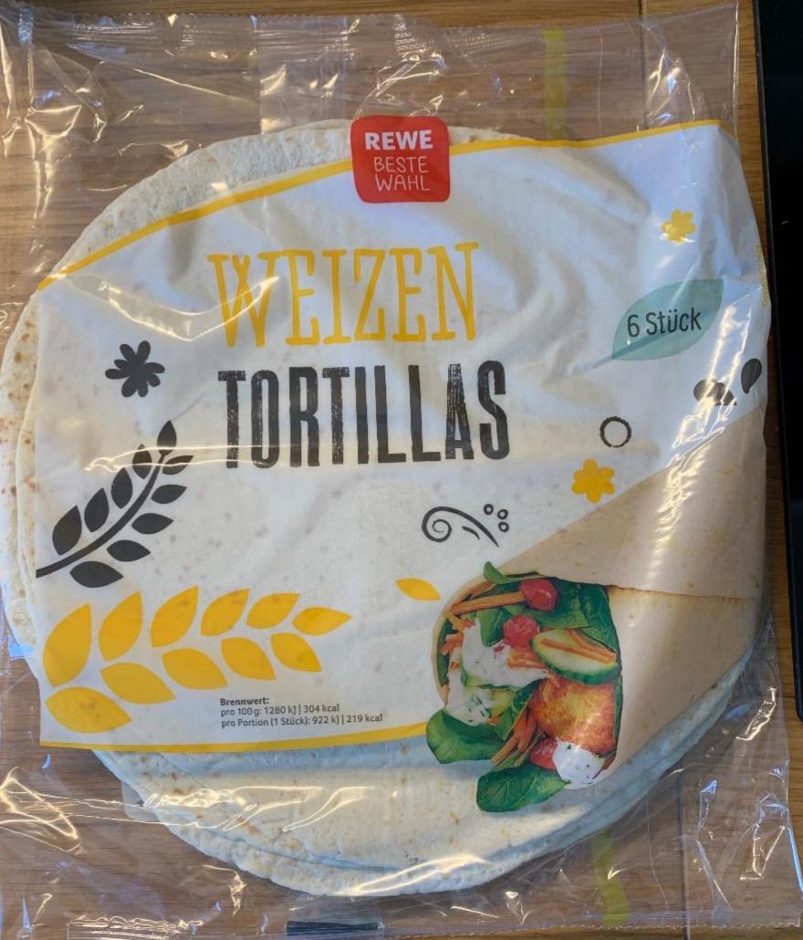 Fotografie - Weizen tortillas Rewe beste wahl