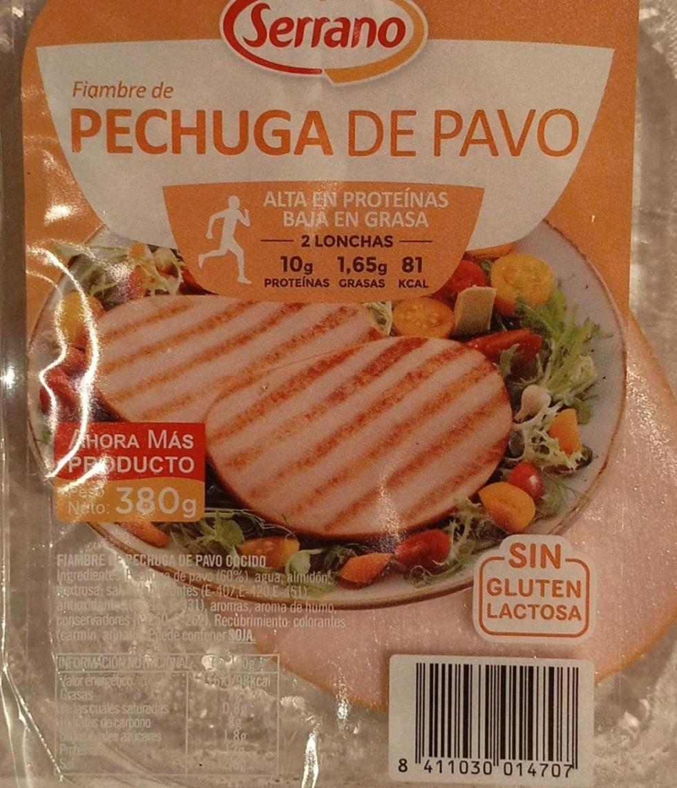 Fotografie - Fiambre de Pechuga de pavo Serrano