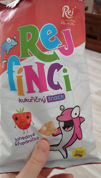 Fotografie - Rejfínci kukuřičný snack - jahoda